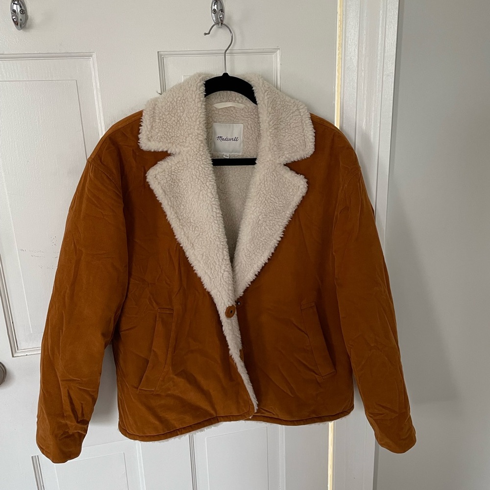 Madewell Sherpa Lined Corduroy Jacket